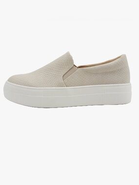 Soda Hike Textured Platform Slip-On Sneaker Stone Cobra Snake Size 8